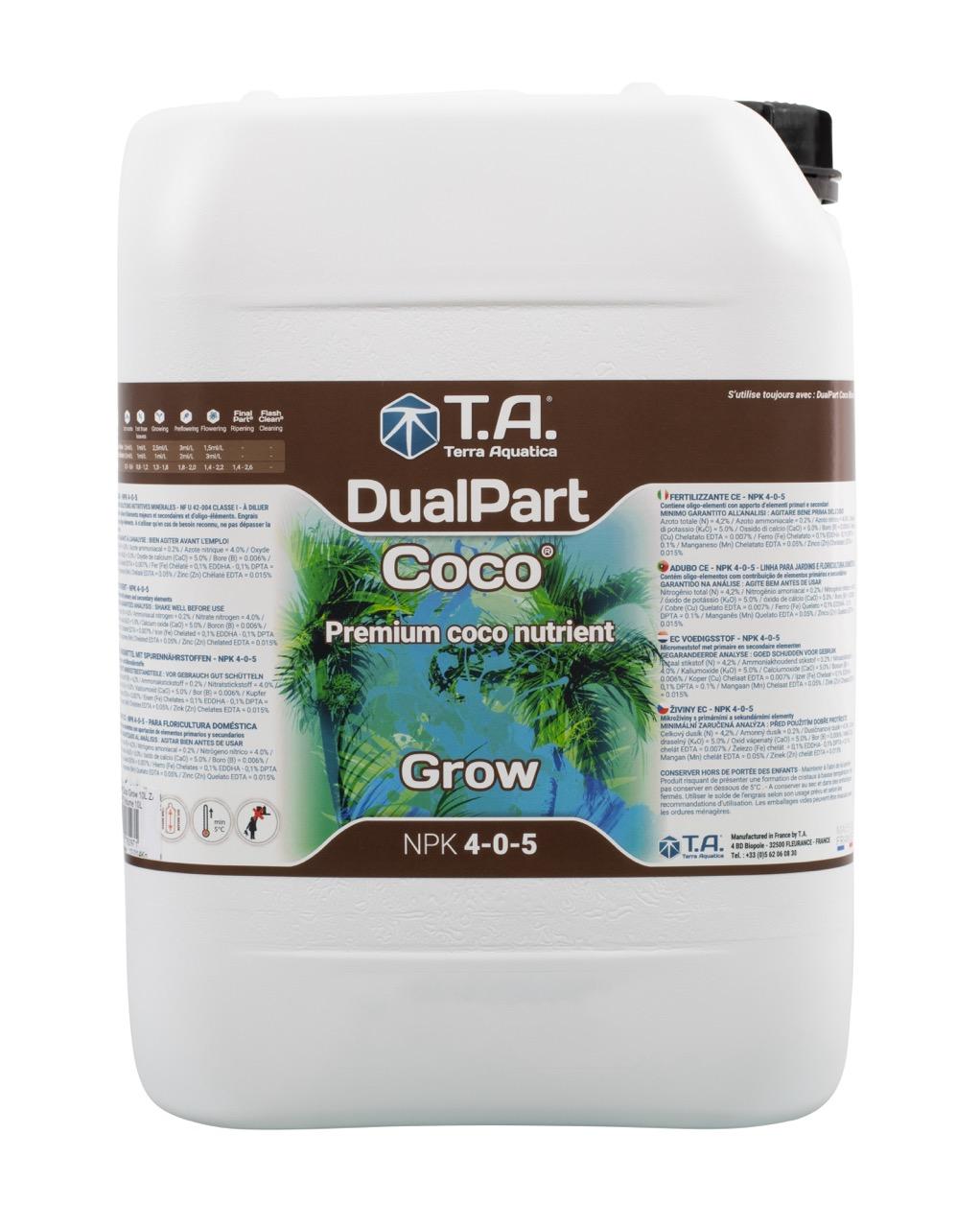 Удобрение Terra Aquatica DualPart Coco Grow 10 л, EU Удобрение Terra Aquatica DualPart Coco Grow 10 л, EU