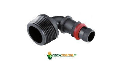 Г фитинг проходной наружная резьба 16 3/4" EC021634 Черный Китай Г фитинг проходной наружная резьба 16 3/4" EC021634 Черный Китай