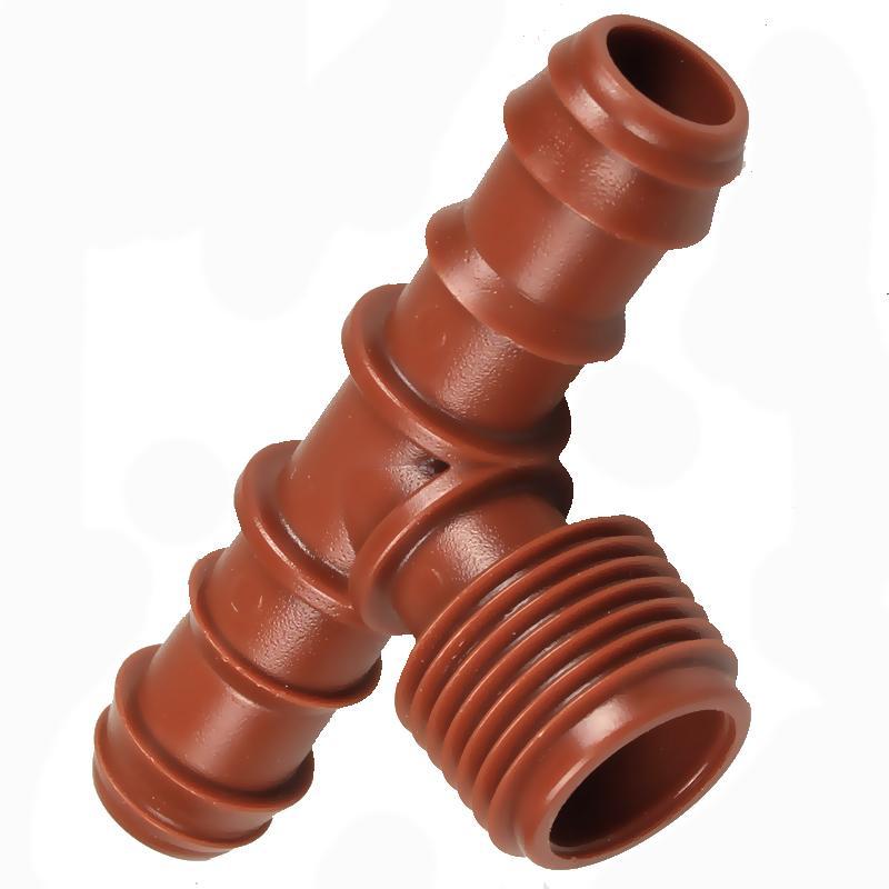 Т фитинг проходной наружная резьба 16 1/2" Azud Коричневый Т фитинг проходной наружная резьба 16 1/2" Azud Коричневый