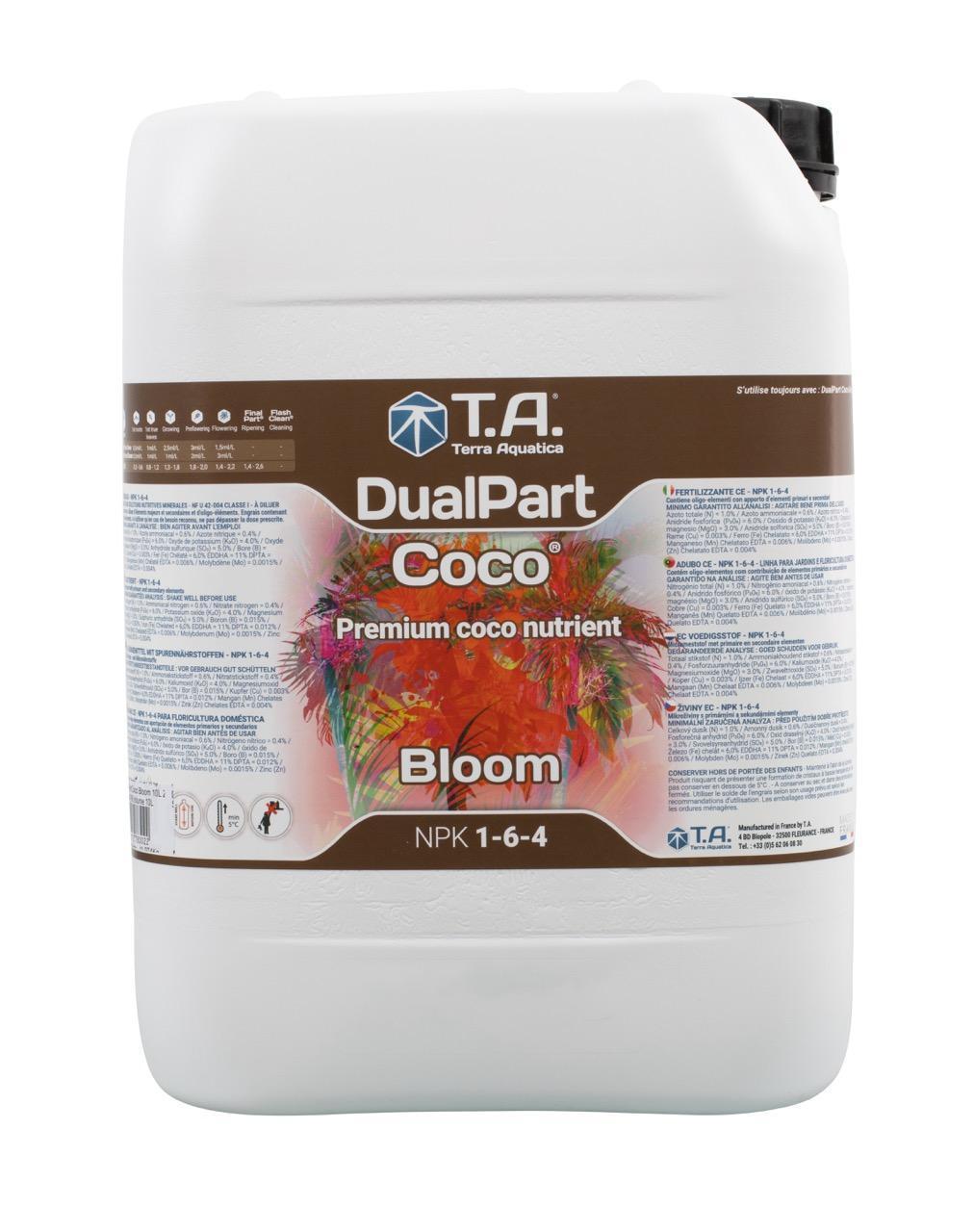 Удобрение Terra Aquatica DualPart Coco Bloom 10 л, EU Удобрение Terra Aquatica DualPart Coco Bloom 10 л, EU