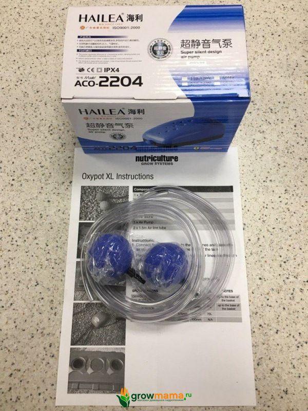 Компрессор HAILEA ACO-22 Super silent мембранный 2204 - 4W (2 х 2 л/мин) Компрессор HAILEA ACO-22 Super silent мембранный 2204 - 4W (2 х 2 л/мин)